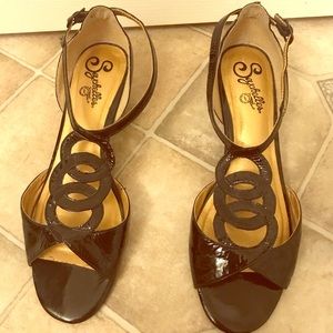 Seychelles heeled sandals, size 8.5